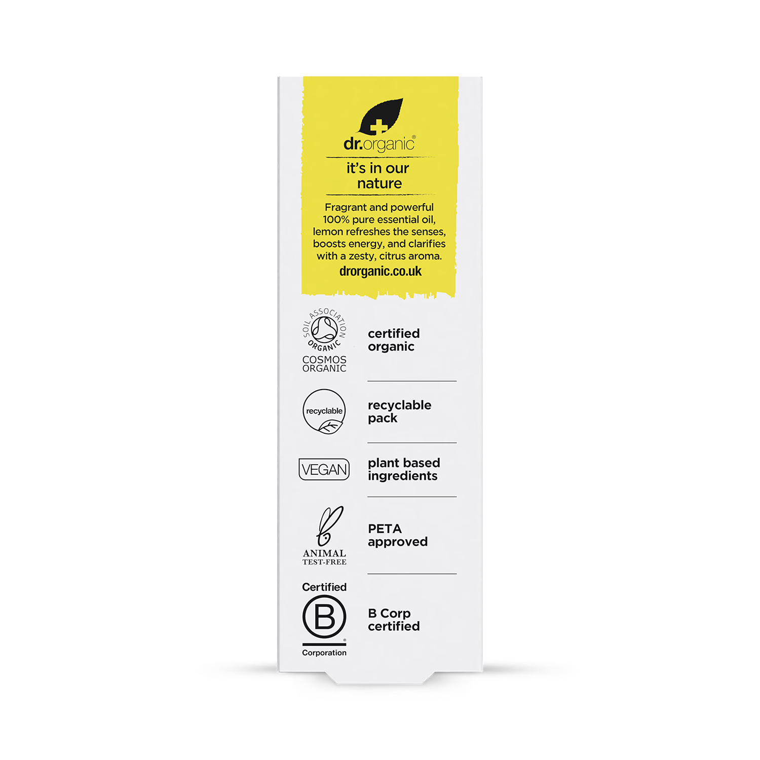 Dr Organic Lemon Pure Essential Oil 10ml