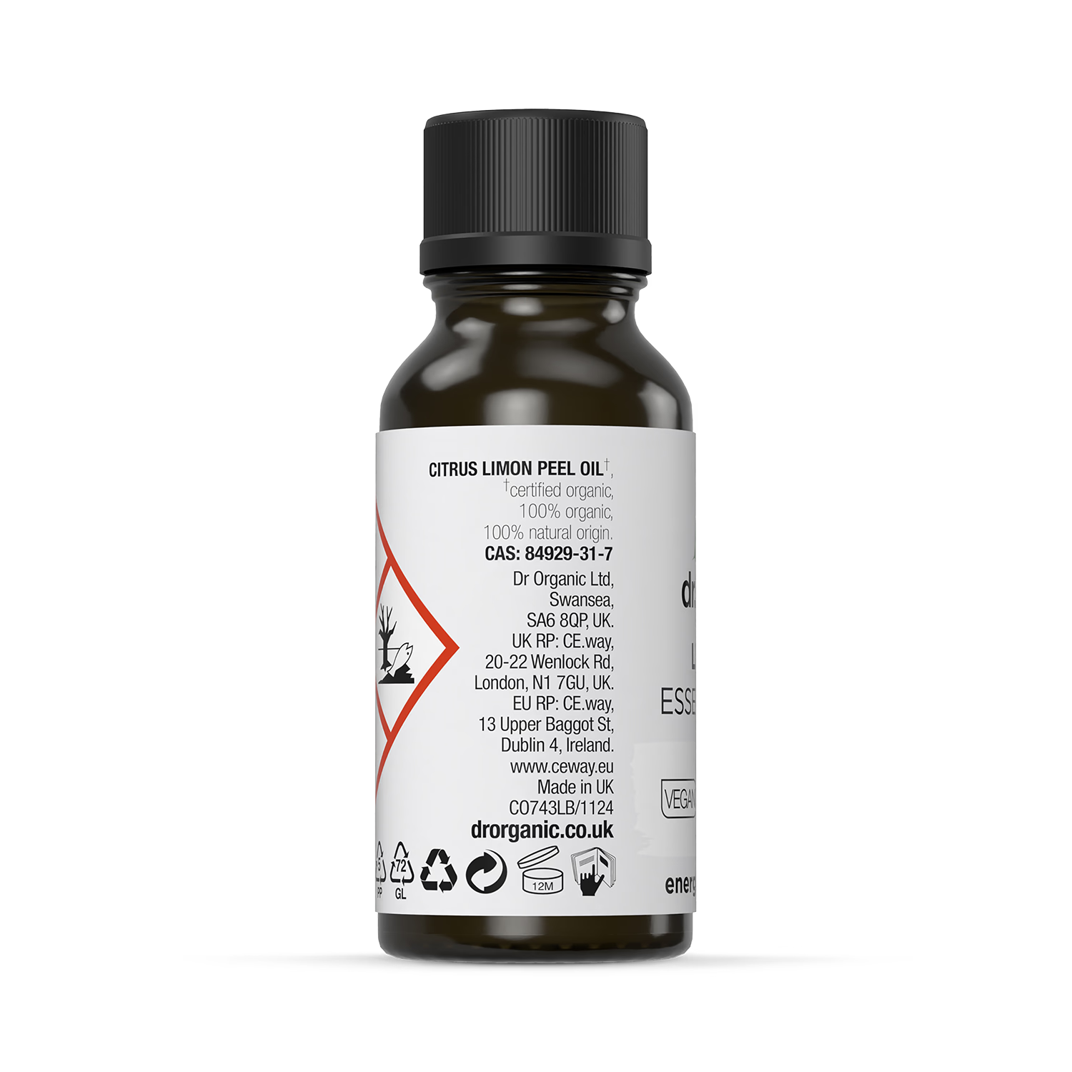 Dr Organic Lemon Pure Essential Oil 10ml