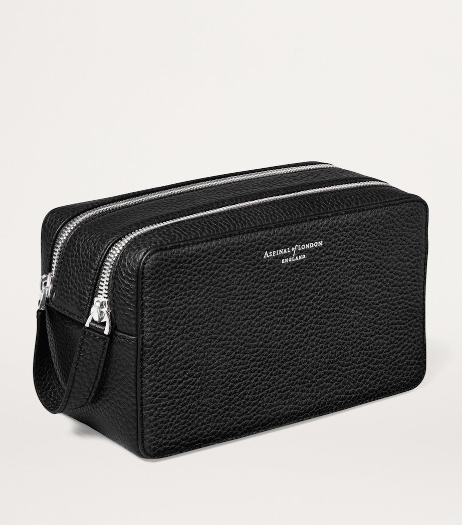 Aspinal Of London Leather Mount Street Toiletries Bag - British product