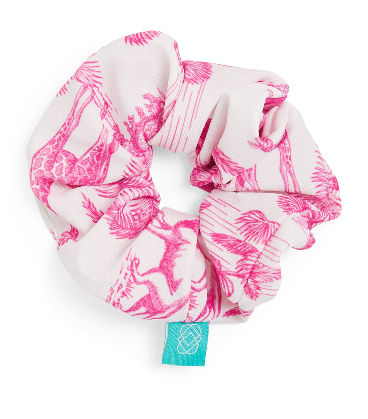 Marie Raxevsky jungle print scrunchie hair band, imported from the UK