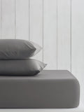 Charcoal Grey Cotton Rich Fitted Bed Sheet
