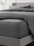 Charcoal Grey Egyptian cotton fitted sheet - British product