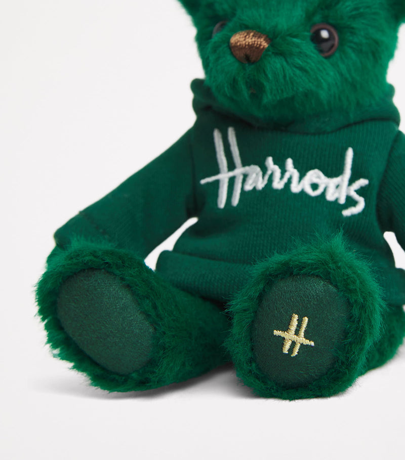 Harrods Henry Bear Keyring soft toy with removable hoodie, UK version