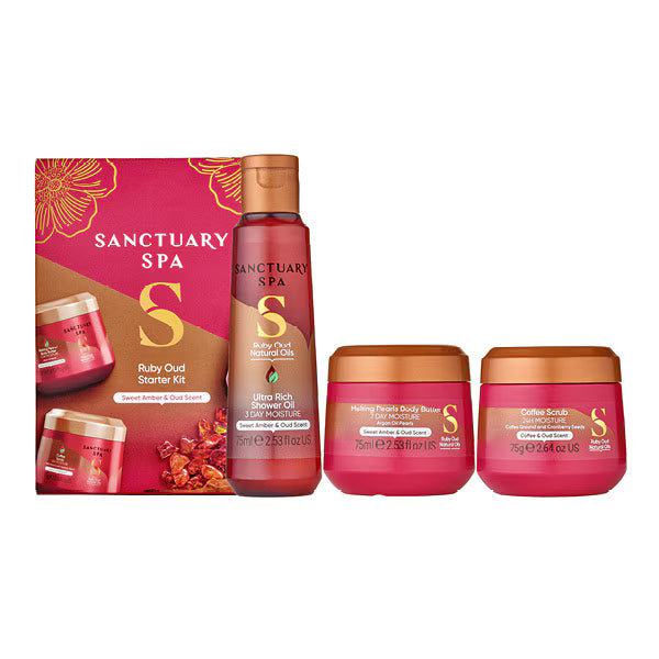 Sanctuary Spa Ruby Starter Kit Body Care Set (British brand)