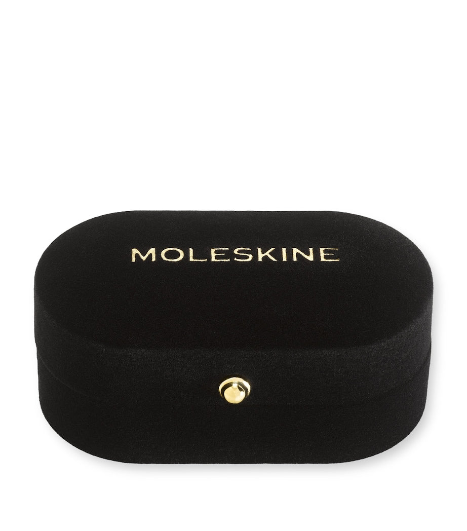 Moleskine gold-plated O notebook charm, imported from the UK