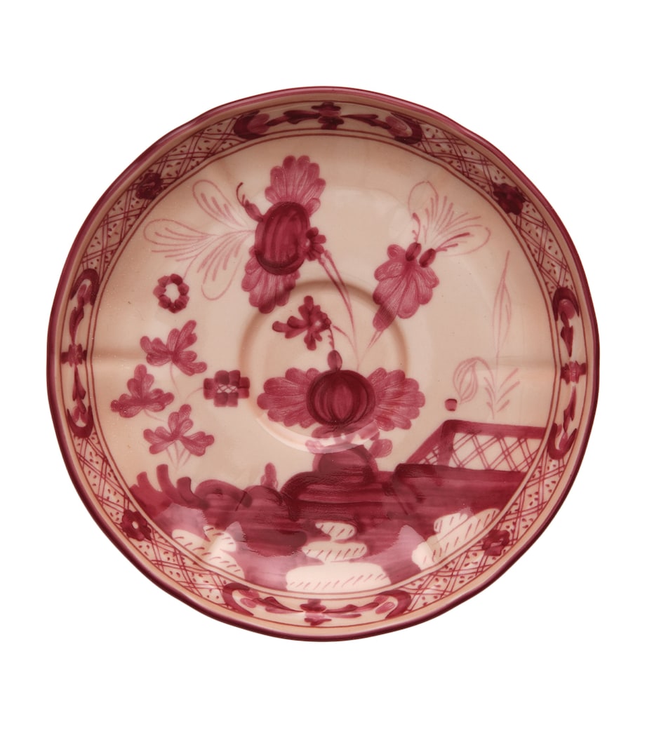 Floral Print Ceramic Saucer 15cm