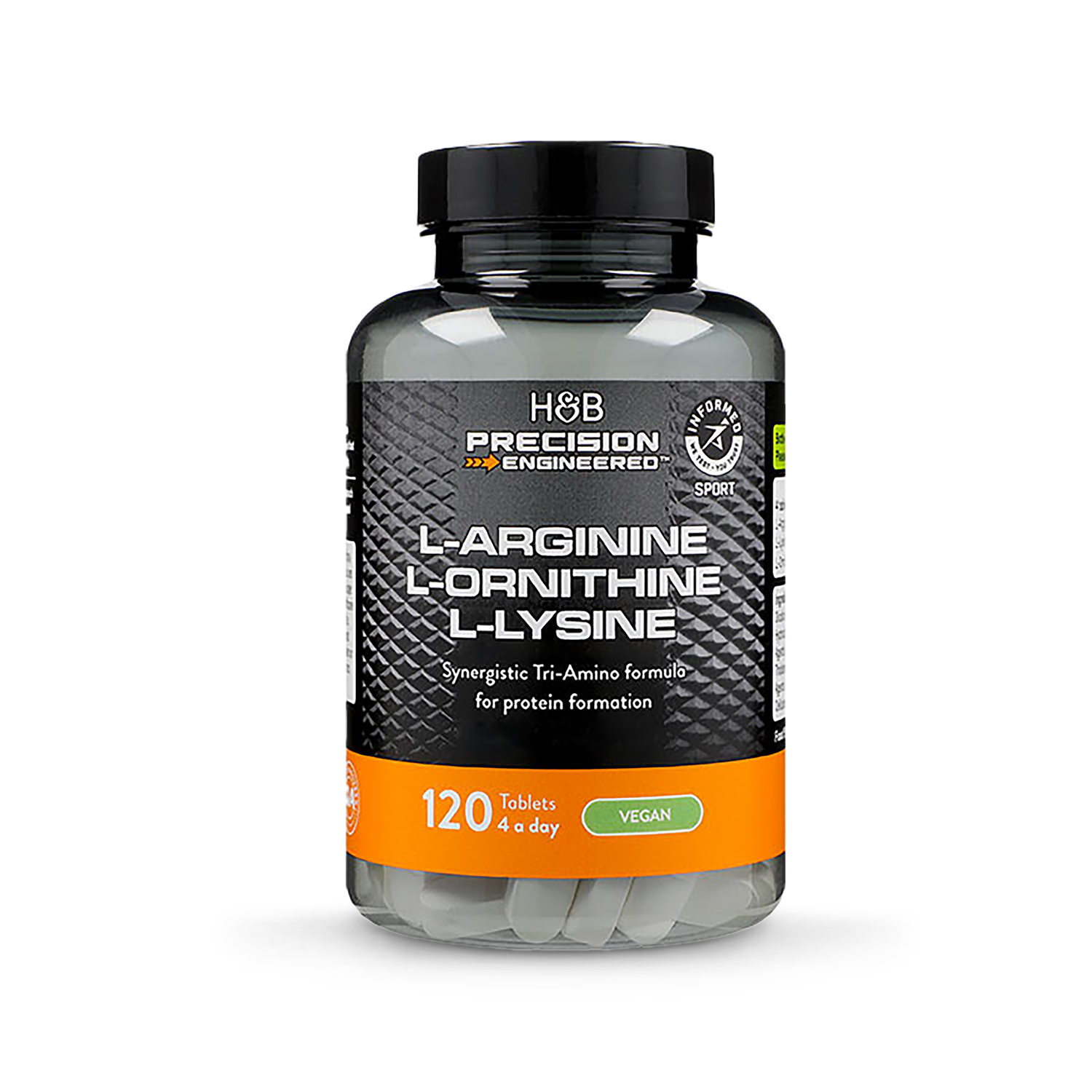 Precision Engineered Nutrition L-Arginine Amino Tablets 120 Tablets, UK version