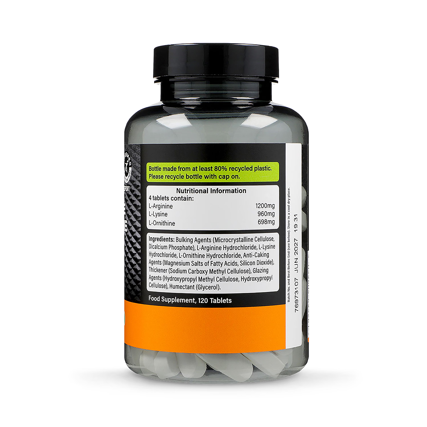 Precision Engineered Nutrition L-Arginine Amino Tablets 120 Tablets, UK version