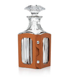 Baccarat Leather Octogone Decanter Case - British product