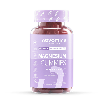Novomins Magnesium Citrate Raspberry Gummies 60 Count