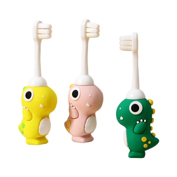 Smiley Clinic Kids Dinosaur Toothbrush Lemonade Yellow (British brand)