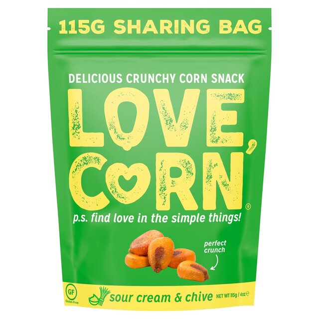LOVE CORN Sour Cream & Chive Crunchy Corn   115g - McGrocer
