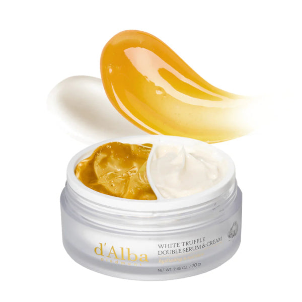 d'Alba white truffle serum and cream 70g, imported from the UK