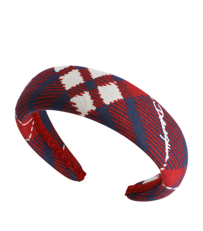 Dolce&Gabbana Kids Tartan Logo Headband Kids Hair Accessory