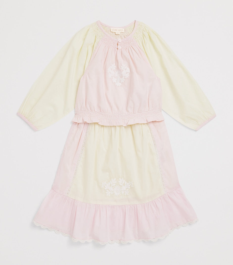 Louise Misha embroidered cotton Elanor blouse for children ages 4-12, UK version