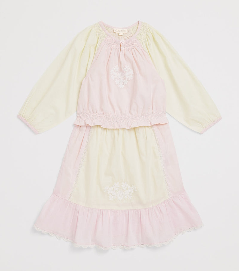 Louise Misha embroidered cotton Elanor blouse for children ages 4-12, UK version