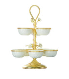 VILLARI pistachios holder with gold roses (British brand)