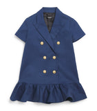Balmain Kids Stretch-Cotton Tailored Dress (4-14 Years)