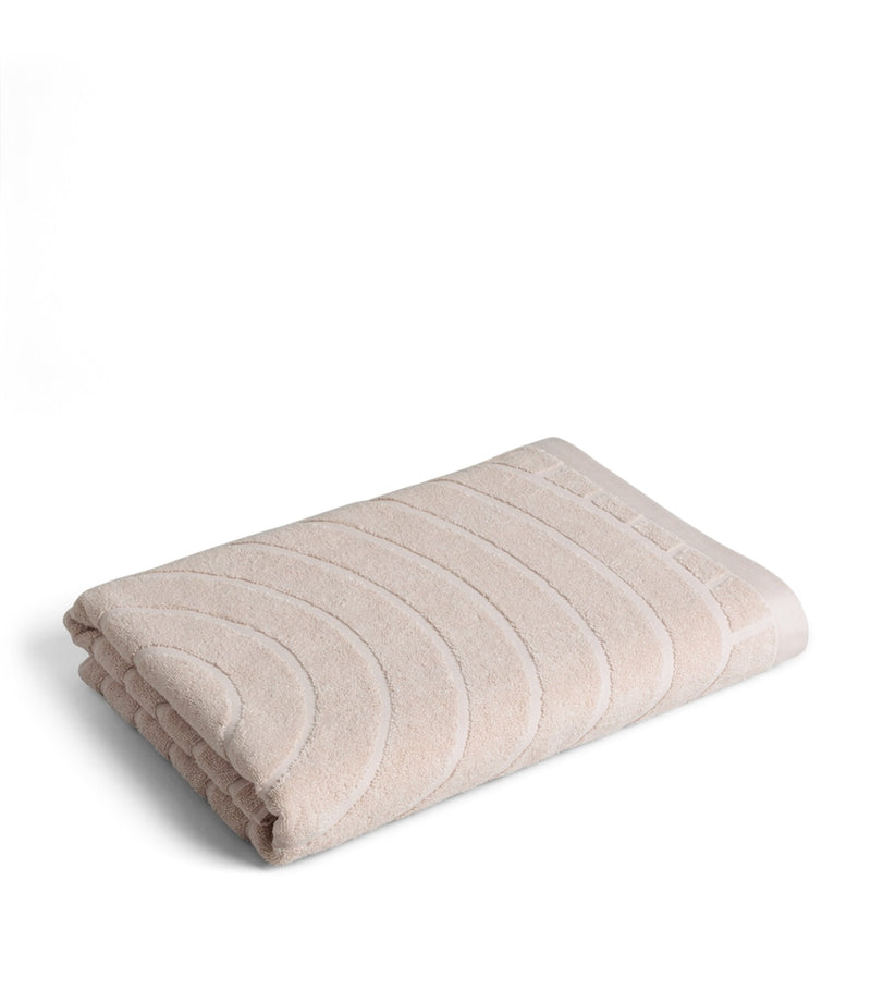 Organic Cotton Bath Sheet 90cm x 170cm with Ribbed Arch