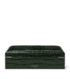 Aspinal Of London Leather Croc-Embossed Savoy Jewellery Box