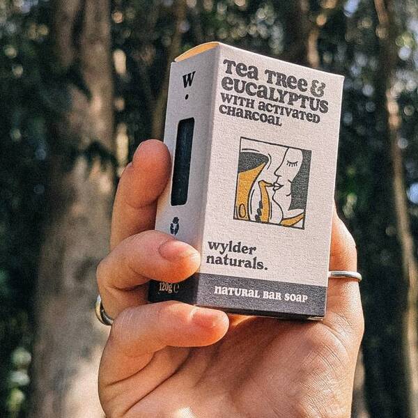 Wylder Naturals Tea Tree Eucalyptus Soap Bar 120g (British brand)