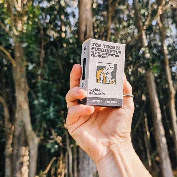 Wylder Naturals Tea Tree Eucalyptus Soap Bar 120g (British brand)