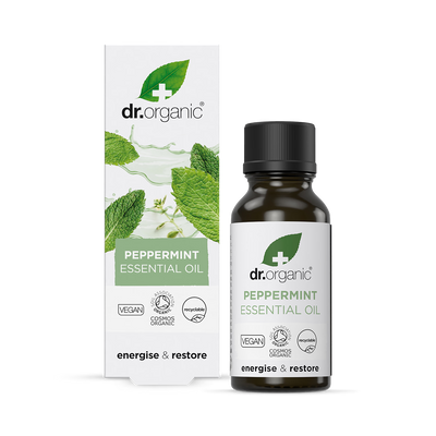 Dr Organic Peppermint Pure Essential Oil Aroma & Diffuser 10ml