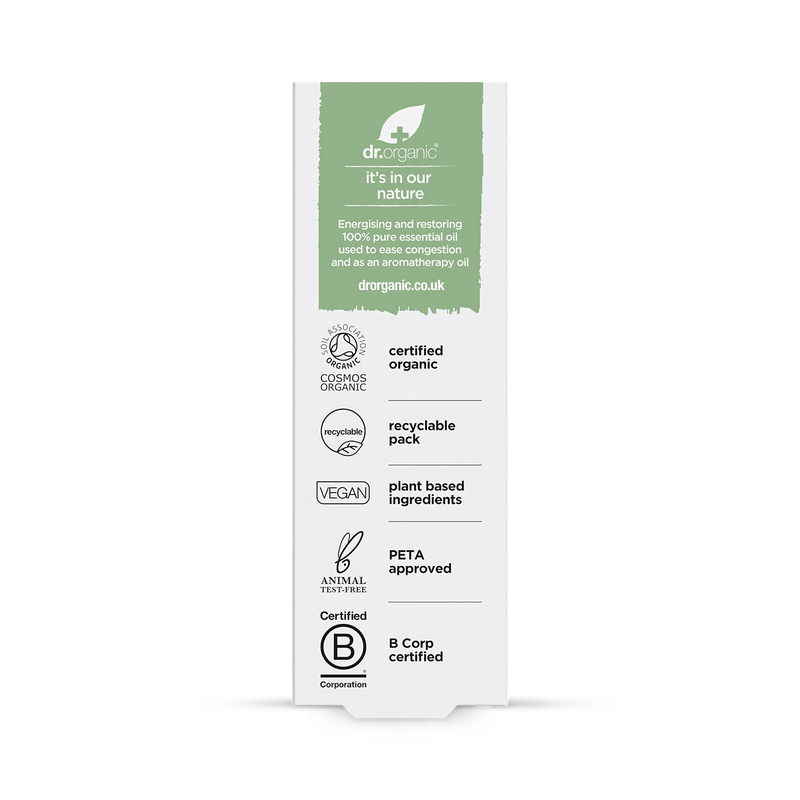 Dr Organic Peppermint Essential Oil 10ml - British product