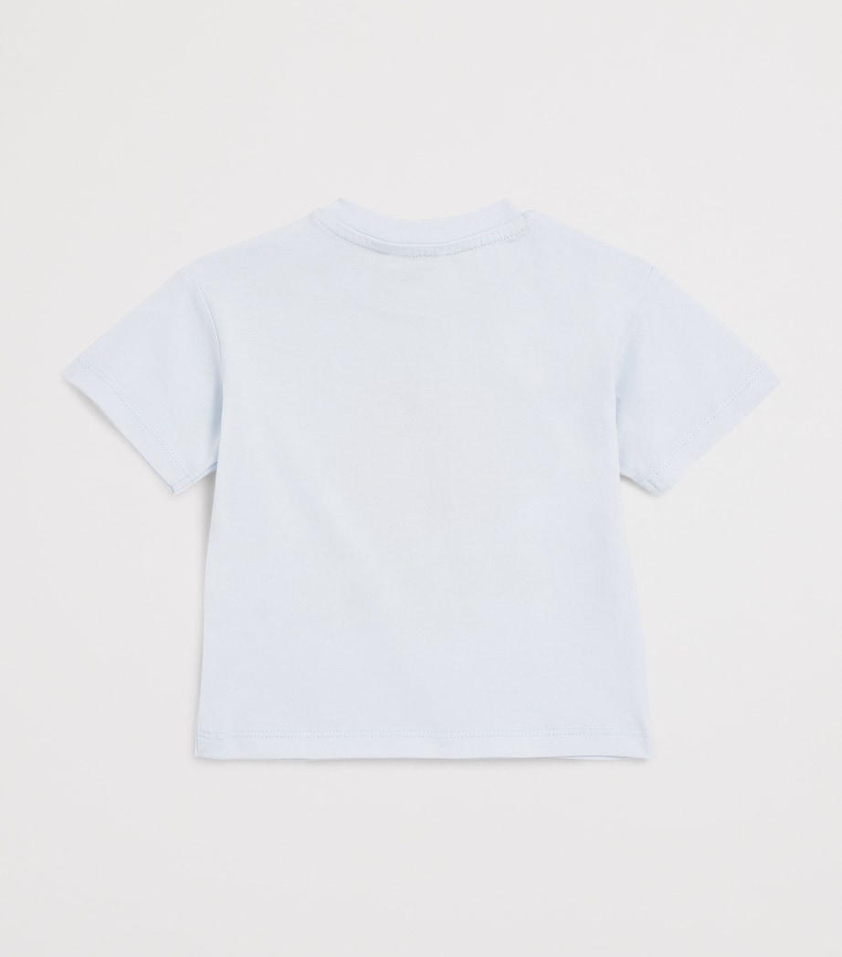 Kenzo kids T-shirt with flower logo for ages 6 months to 2 years, UK version