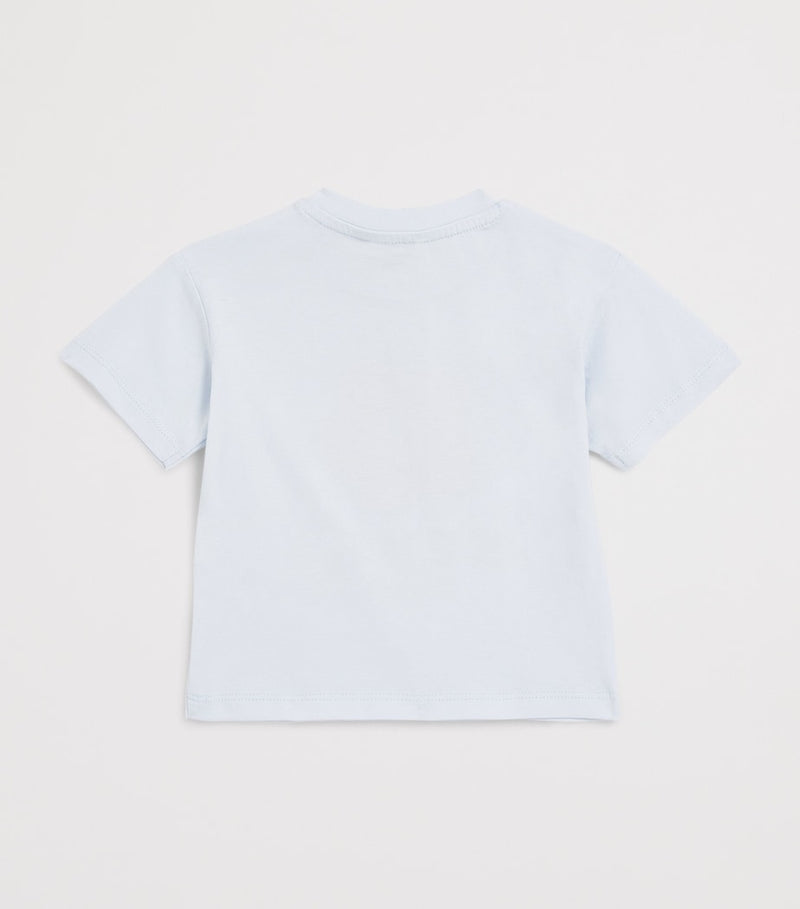 Kenzo kids T-shirt with flower logo for ages 6 months to 2 years, UK version