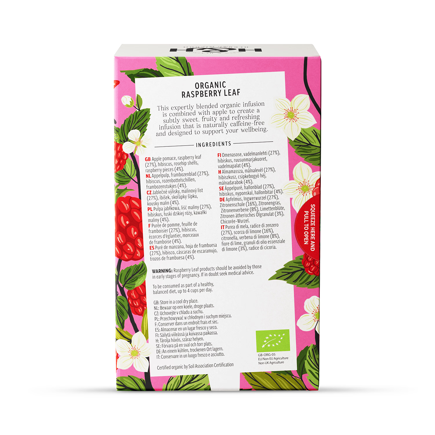 Heath & Heather Organic Raspberry Leaf 20 Tea Bags