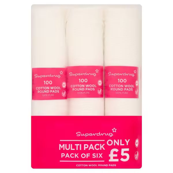 Superdrug Cotton Wool Pads 6 Month supply (British brand)