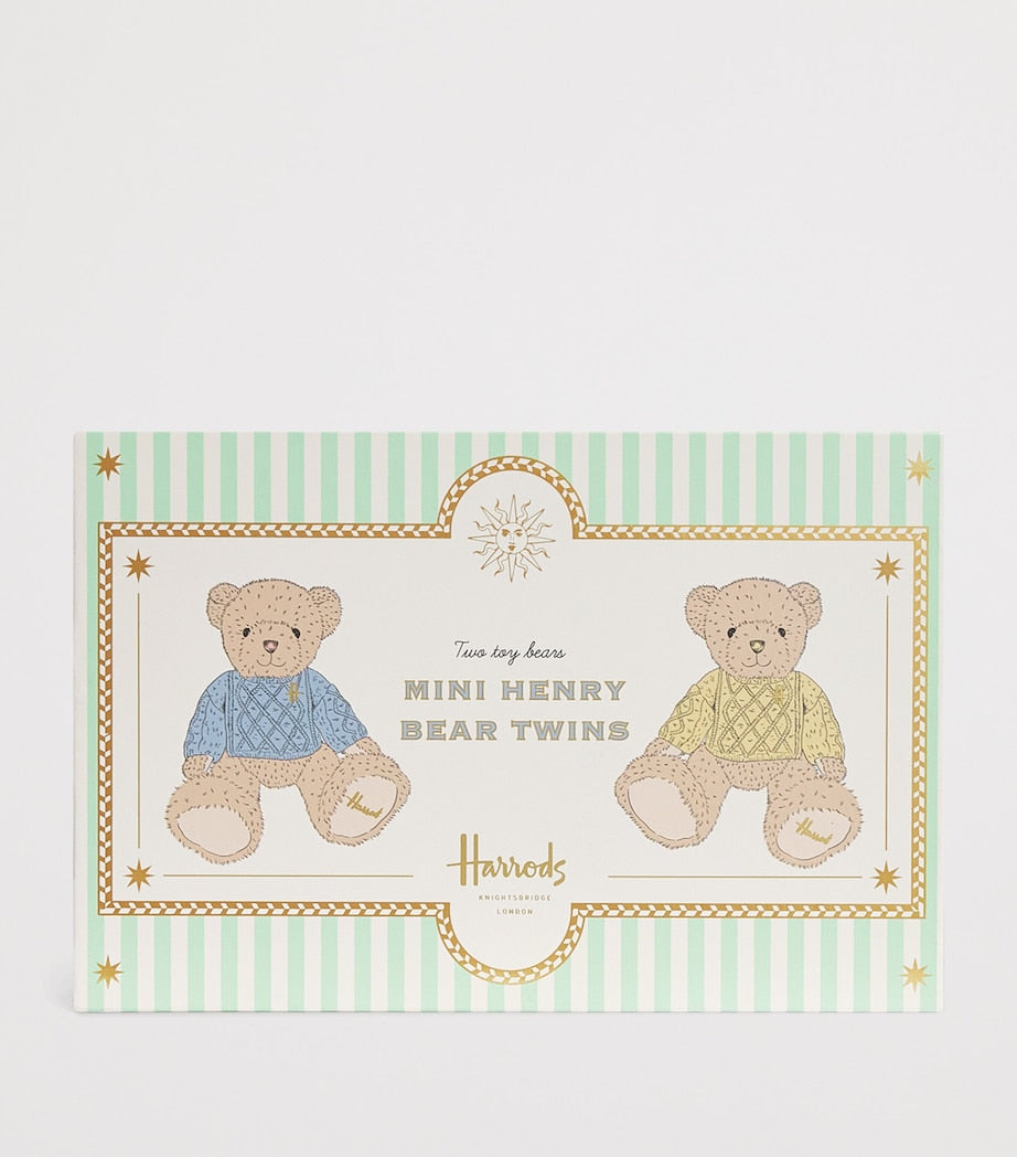 Harrods Mini Henry Bear Twins