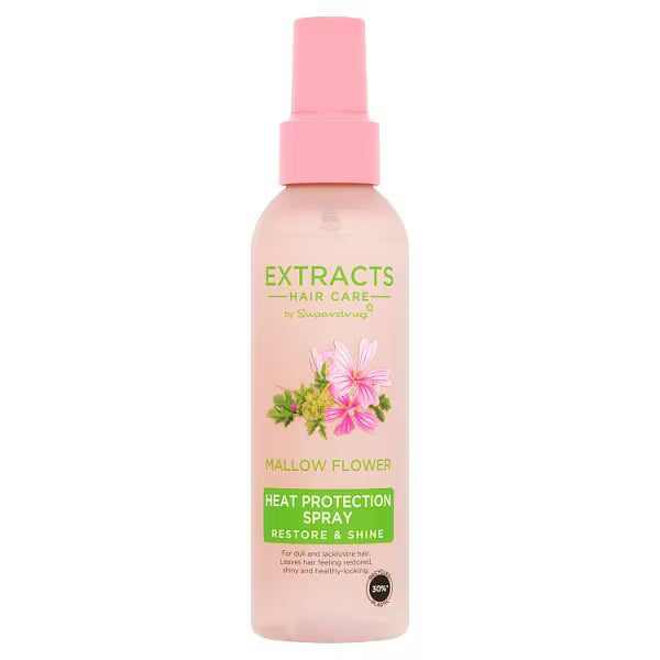 Superdrug Extracts Mallow Flower Heat Protection Spray 140ml (British brand)