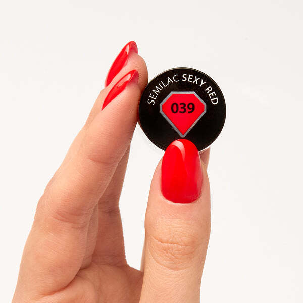 Semilac Sexy Red gel polish 7ml (British brand)