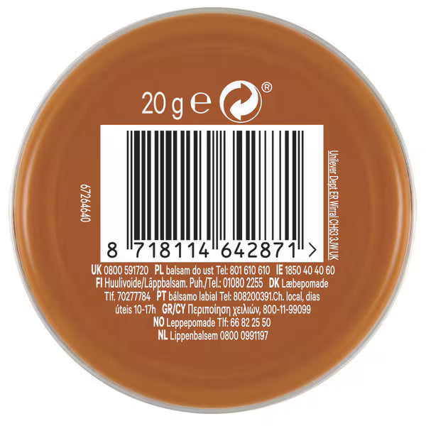 Vaseline Lip Balm Cocoa Butter 20g (British brand)