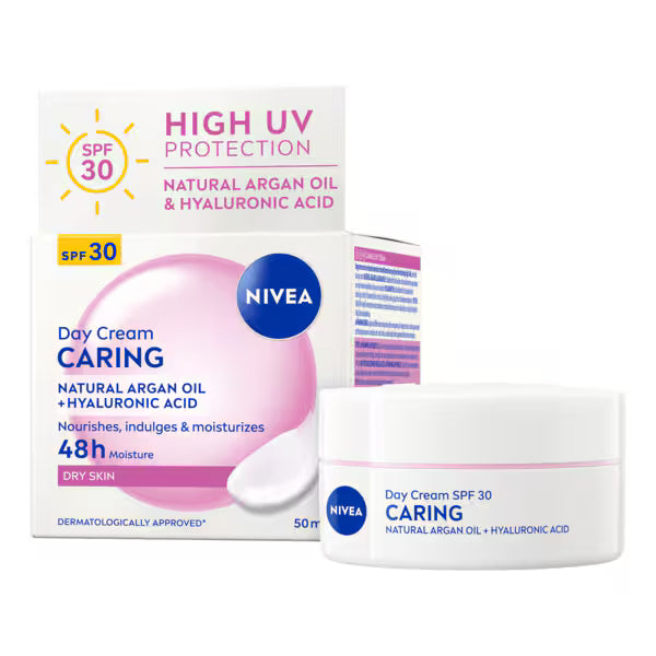 Nivea Nourishing Day Cream SPF30 50ml, imported from the UK