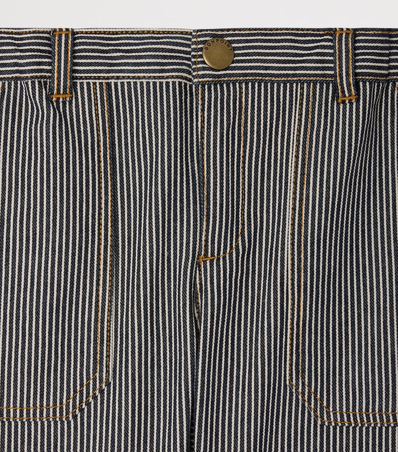 Bonpoint cotton stripe Levon shorts for 10-14 years - British product