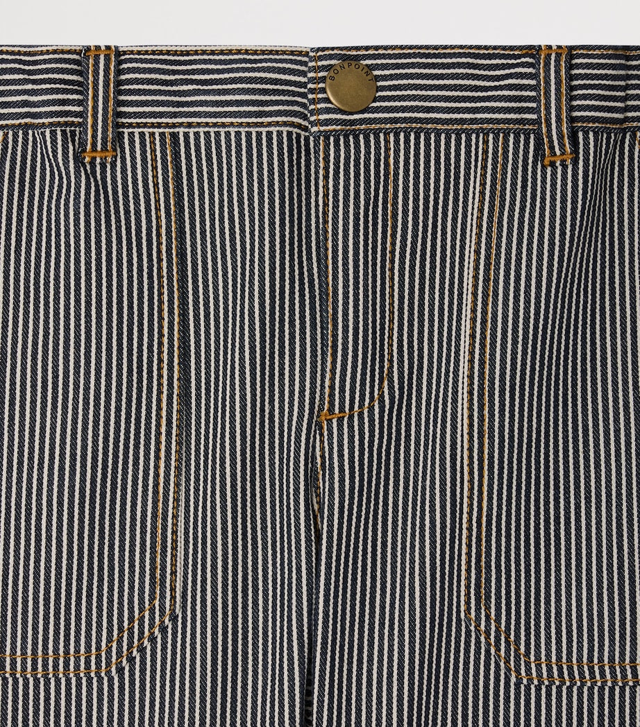 Bonpoint cotton stripe Levon shorts for 10-14 years - British product