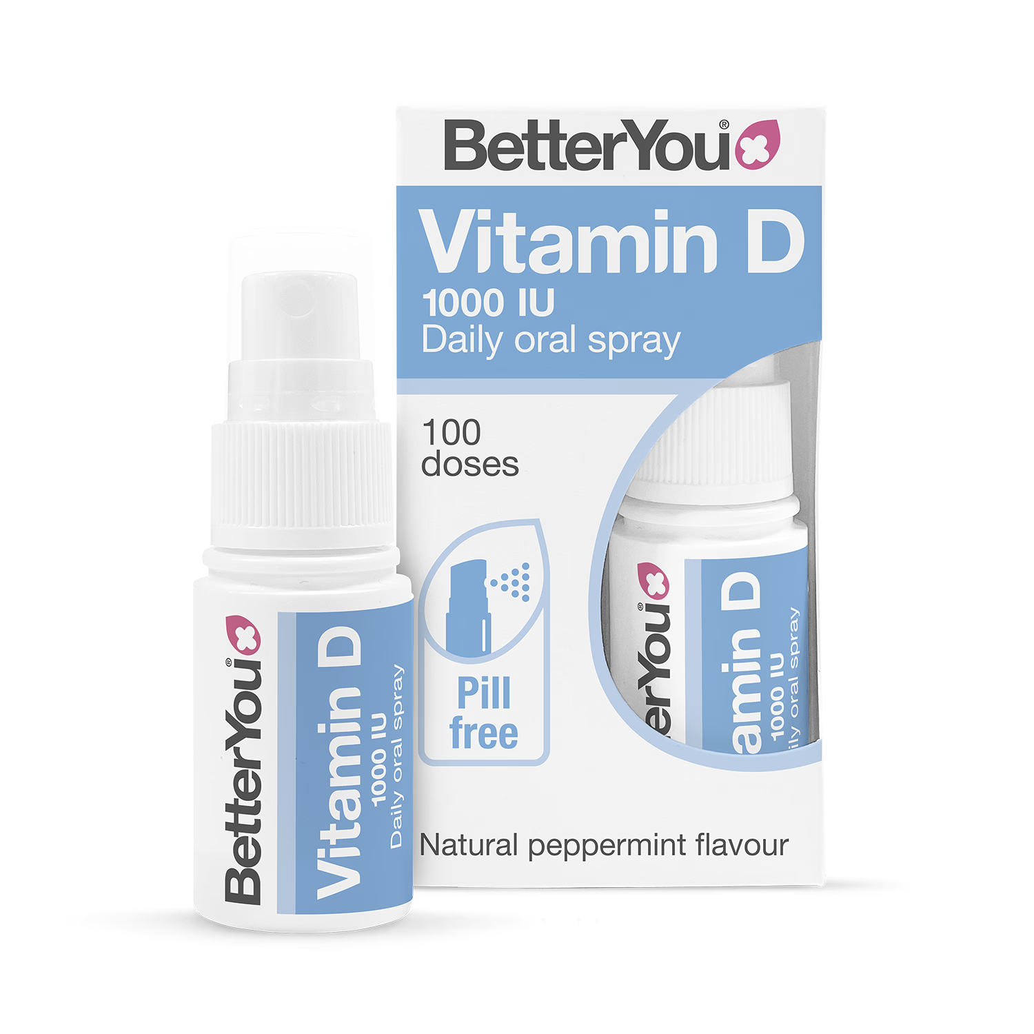 BetterYou Vitamin D1000 Daily Oral Spray Natural Peppermint Flavour 15ml