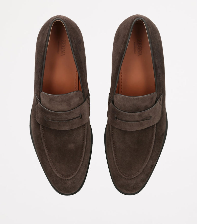 Zegna suede L'Asola loafers (British brand)