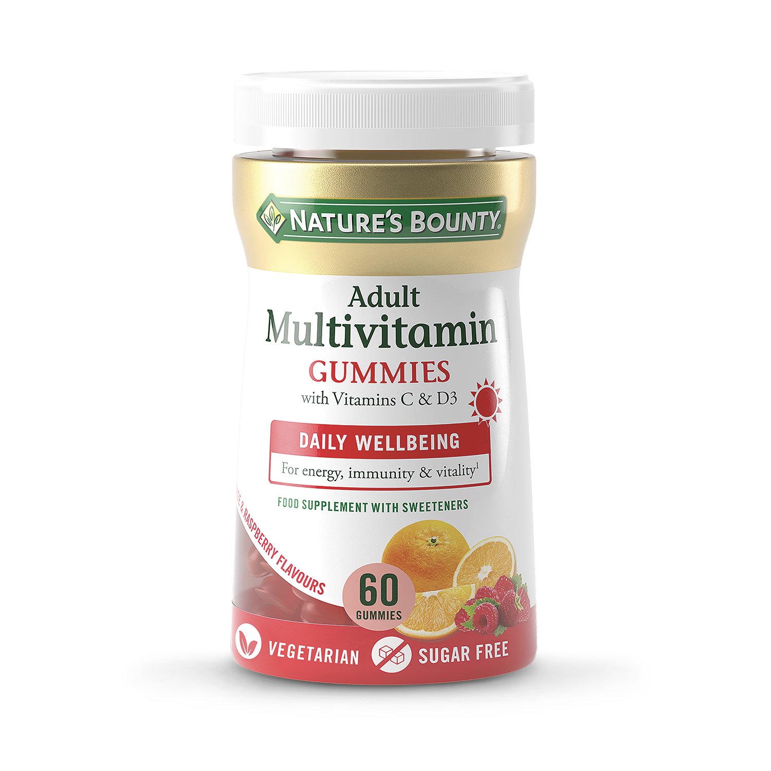 Nature's Bounty Multivitamin Gummies 60 Count, imported from the UK