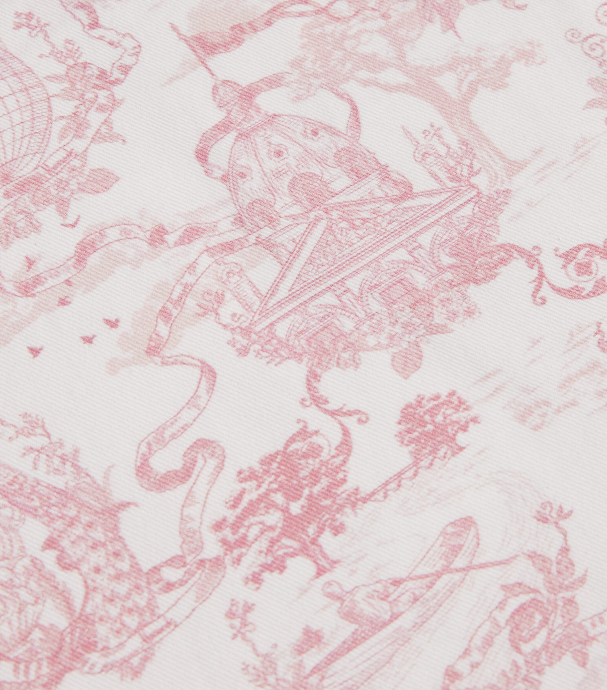 Harrods Cotton Embroidered Toile de Jouy Tablecloth (160cm x 240cm)