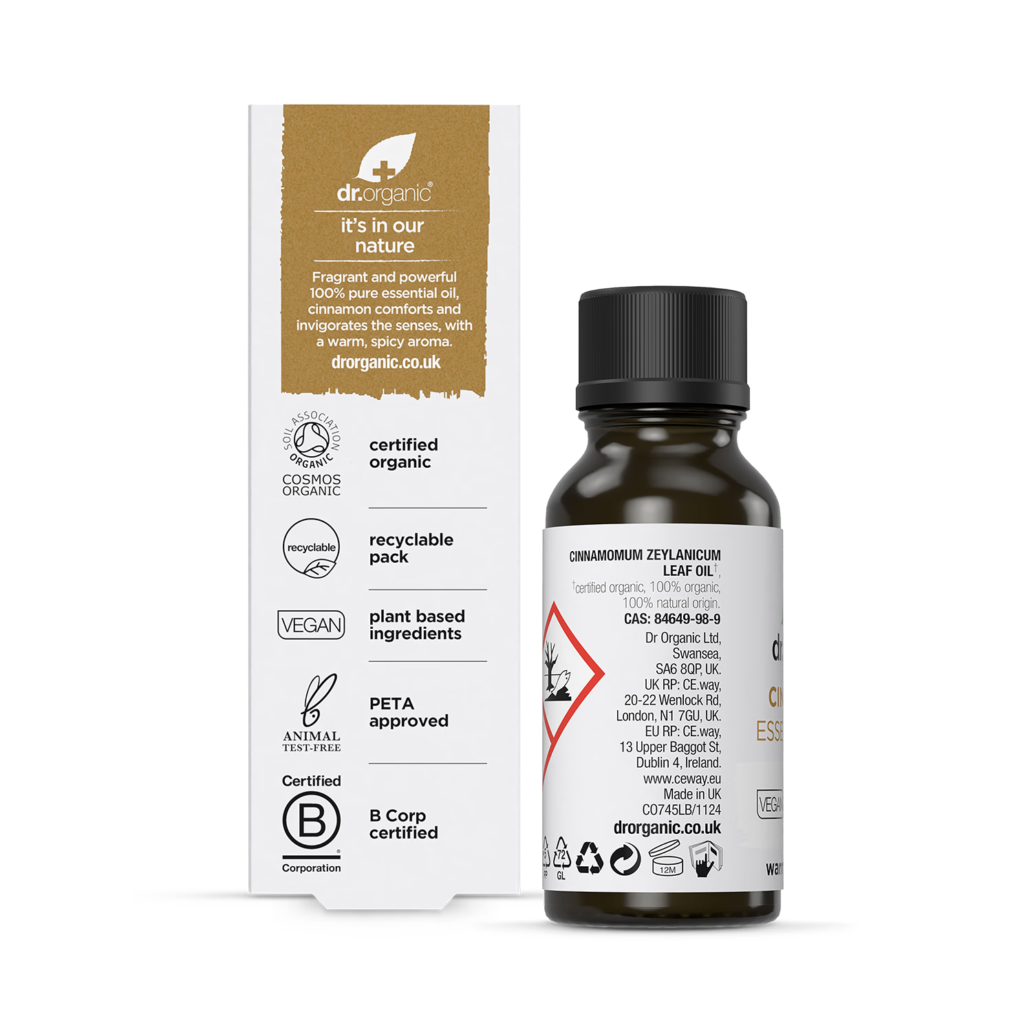 Dr Organic Cinnamon Pure Essential Oil 10ml