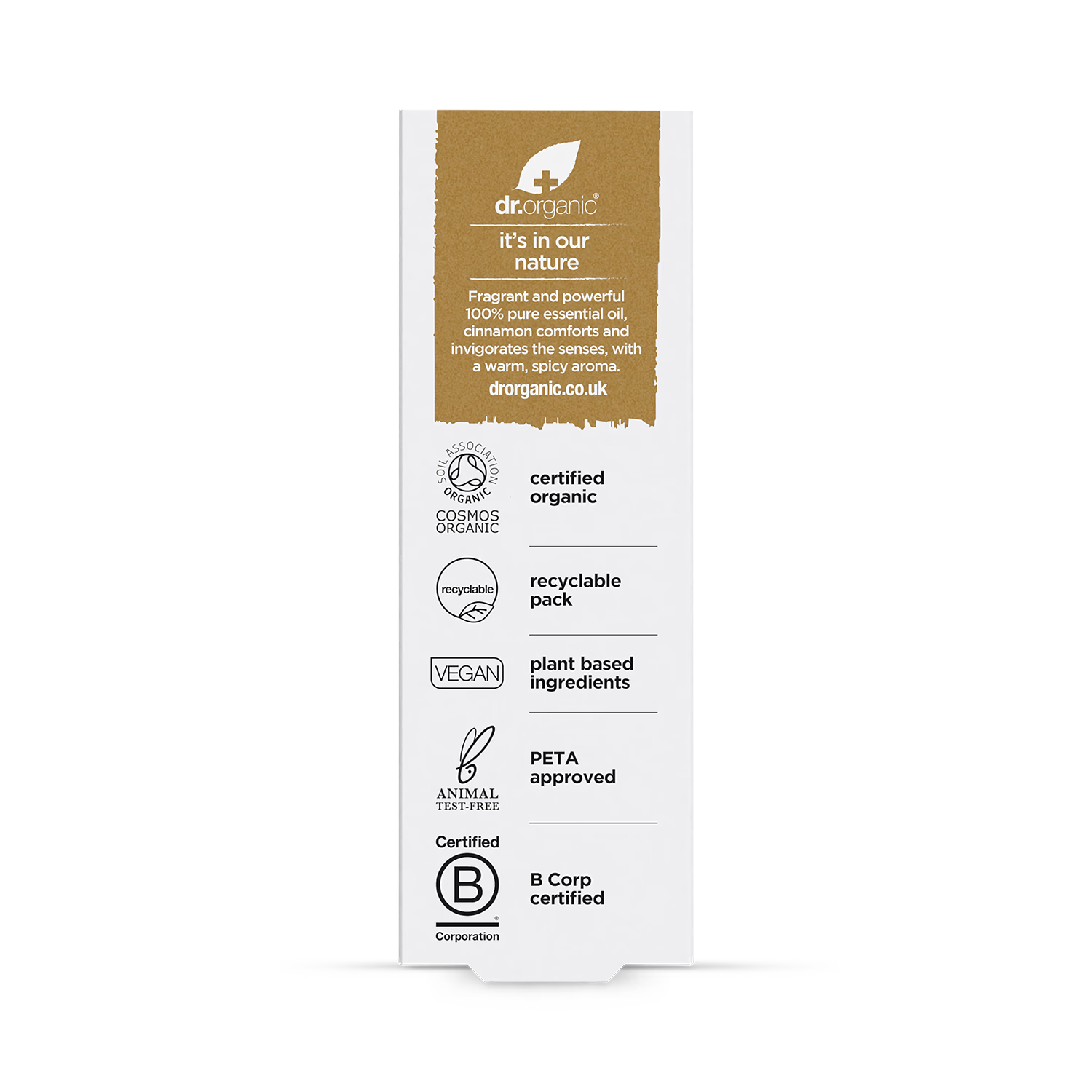Dr Organic Cinnamon Pure Essential Oil 10ml