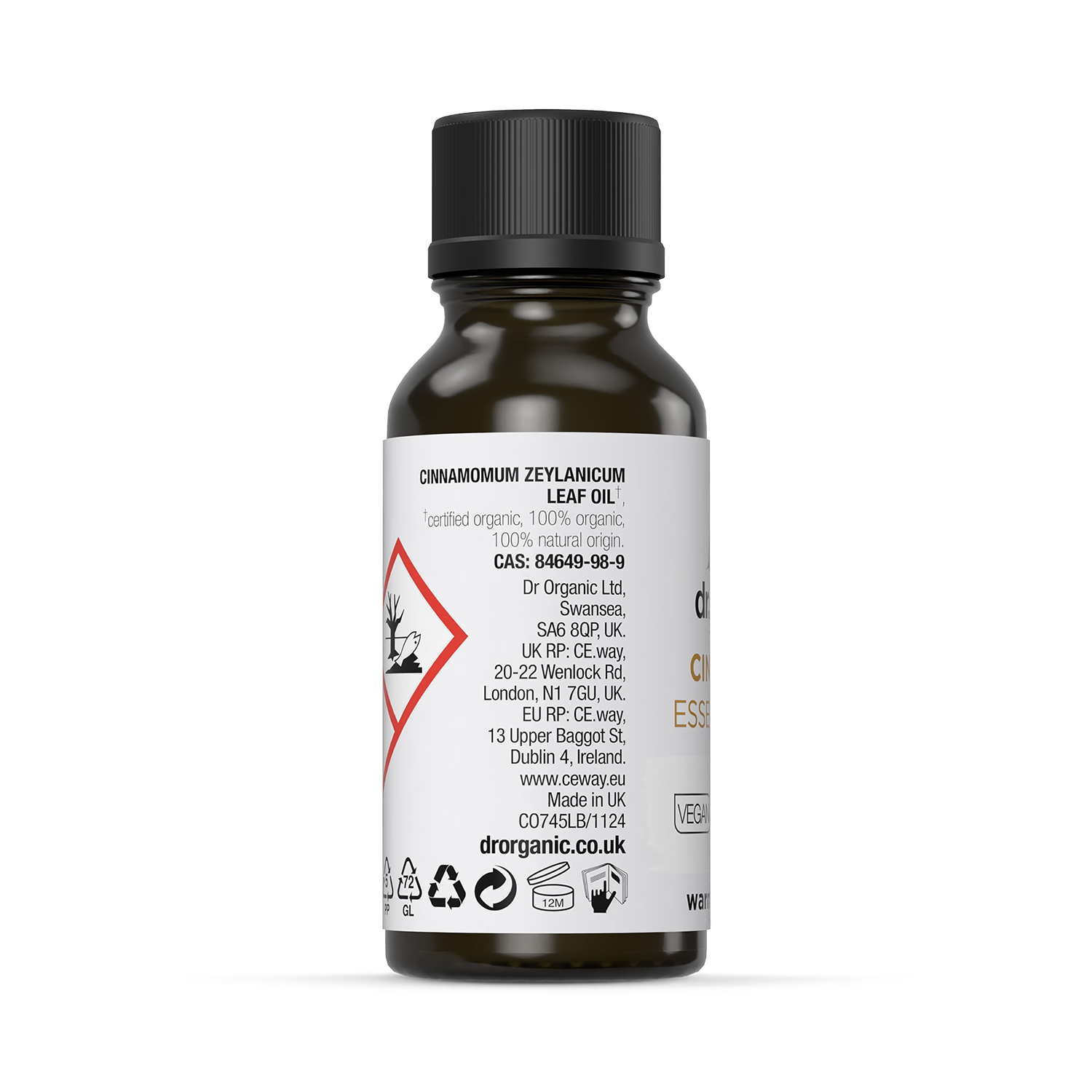 Dr Organic Cinnamon Pure Essential Oil 10ml