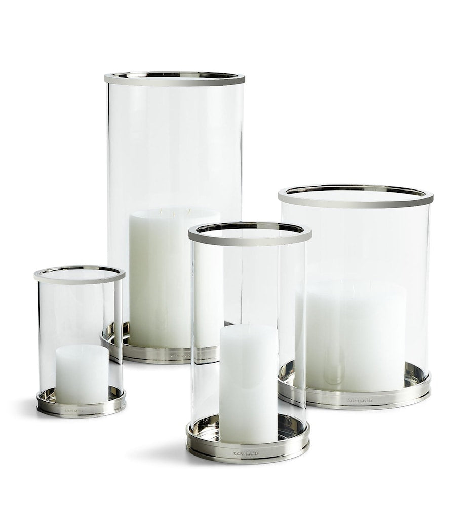 Ralph Lauren large modern hurricane candle holder 45.5cm height, imported from the UK