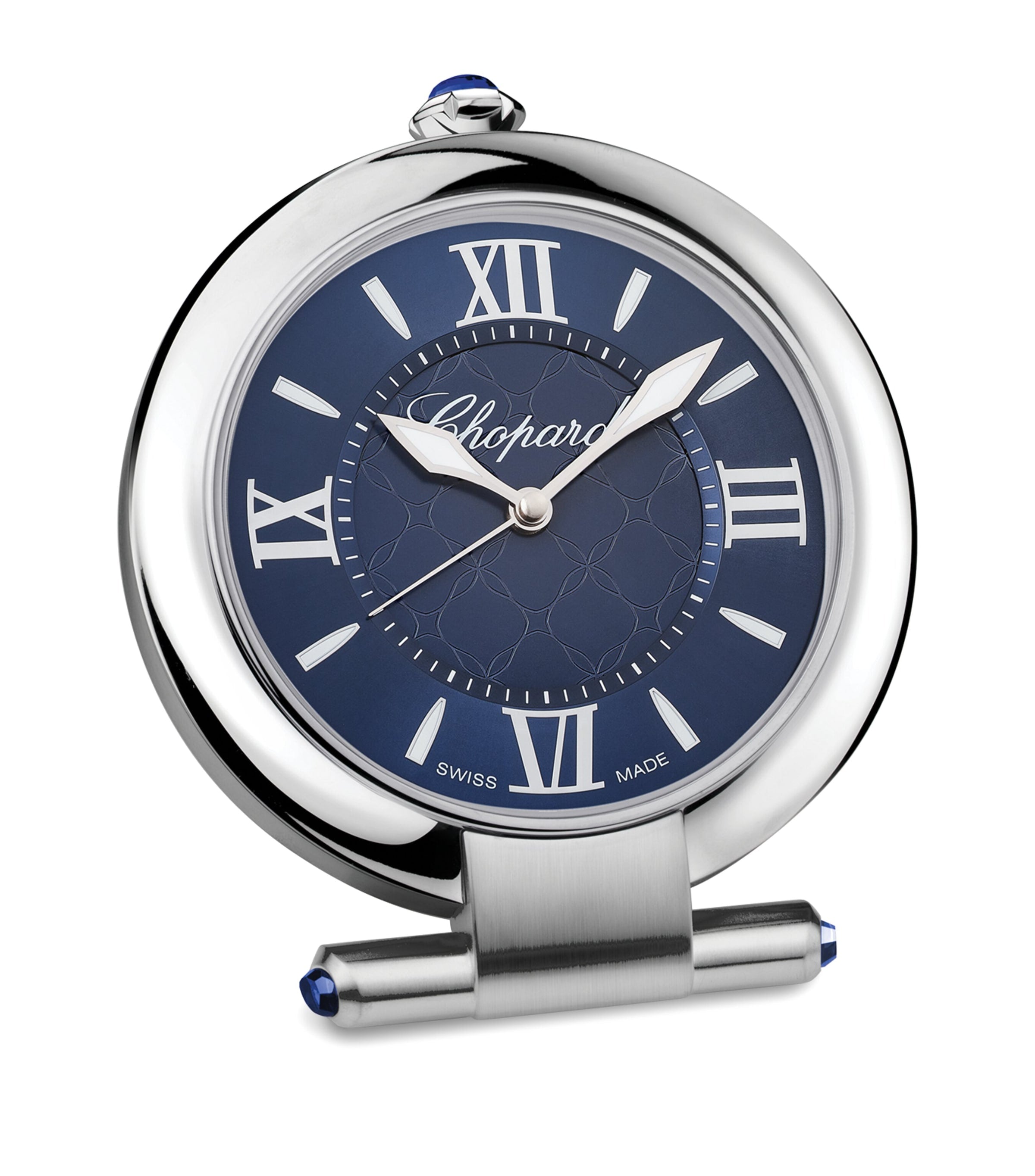 Chopard Imperial alarm clock in blue and silver-tone - British product