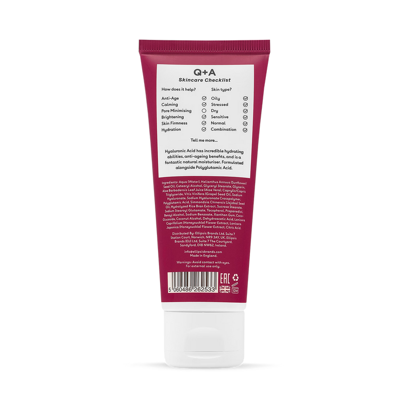 Q+A Hyaluronic Acid Daily Moisturiser 75ml (British brand)
