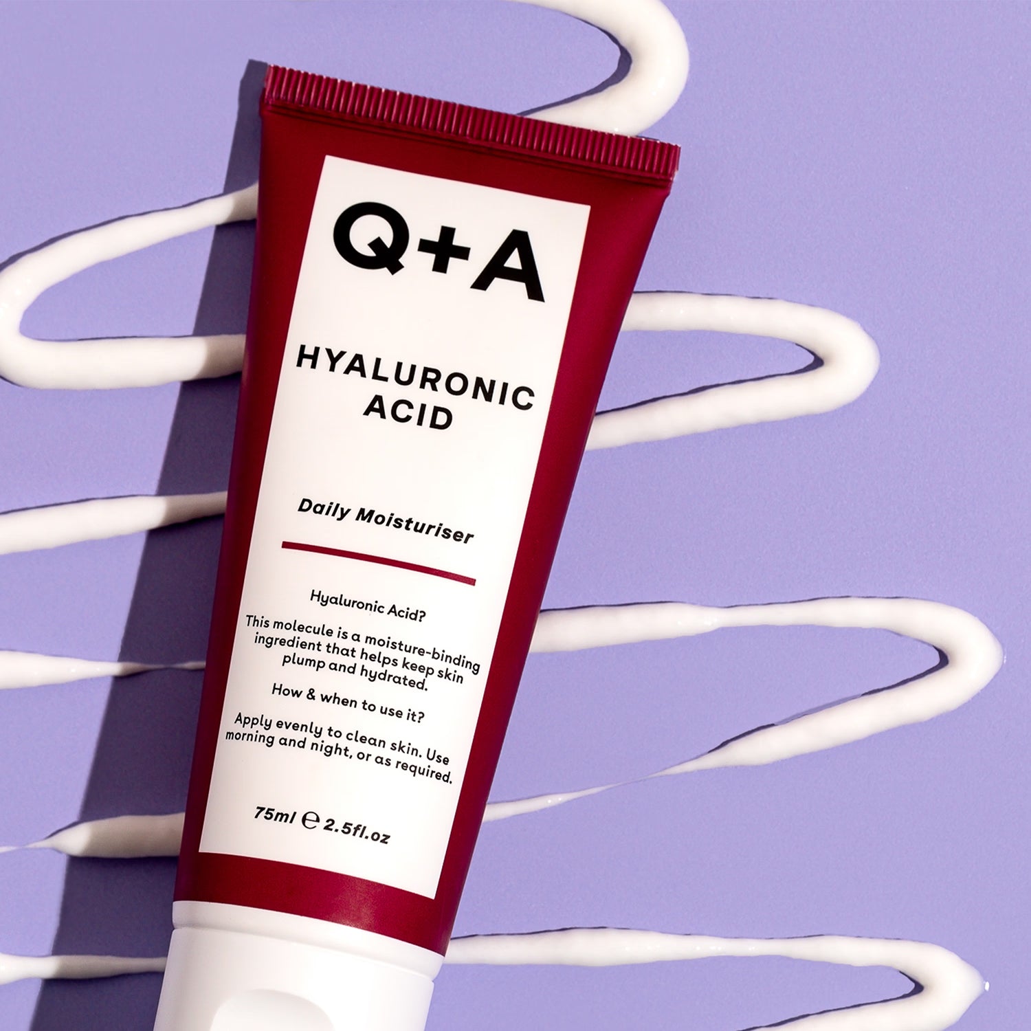 Q+A Hyaluronic Acid Daily Moisturiser 75ml (British brand)